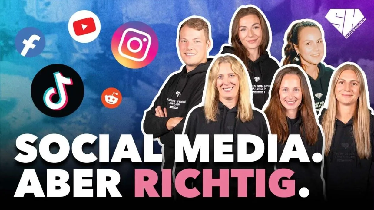 Das Social-Media-Team der Suchhelden – Video: Social Media. Aber richtig.