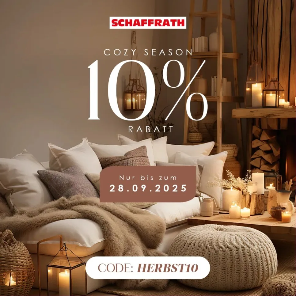 Social-Media-Creative für SCHAFFRATH: Cozy Season Aktion